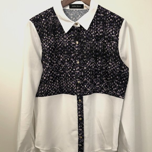 Ivanka Trump - Colour Block Blouse - Picture 1 of 3